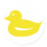 cute yellow duckling duck sticker