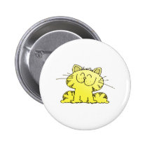 Cute Yellow Kitten buttons