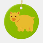 Cute Yellow Piggy Ornaments
