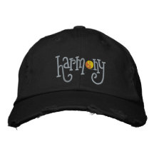 Cute Yoga Harmony Embroidered Dark Cap Baseball Cap