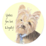 Cute Yorkie, Yorkshire Terrier, Dog, Pet stickers