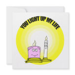Cute You Light Up My Life Candles invitations