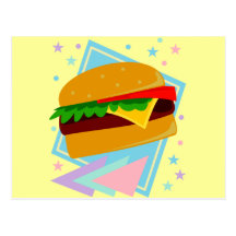 Cute Yummy Burger Postcards
