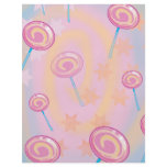 cute yummy lollipops and stars background flyers