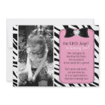 Cute Zebra Birthday Party Invitation