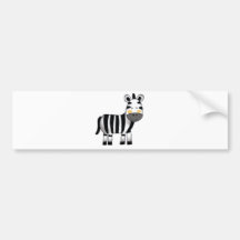 cute zebra bumper stickers