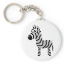 Cute zebra keychains