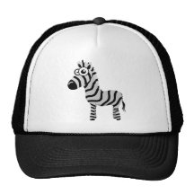 Cute zebra trucker hat
