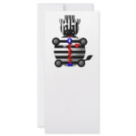 Cute zebra with a zipper rack cards