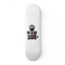 Cute Zebra with Zipper Skateboard Deck
