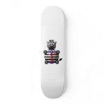 Cute Zebra with Zipper skateboards
