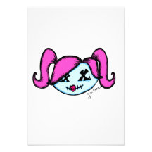Cute Zombie Personalized Invitation