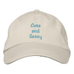 Cuteand Sassy Hat embroidered hats