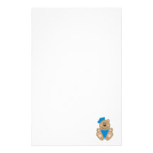 Cutelyn Baby Boy Sailor Bear Customised Stationery