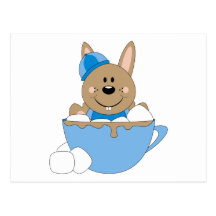 Cutelyn Baby Boy Snow Bunny Mug Postcards