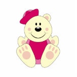Cutelyn Baby Girl Sailor Polar Bear photo sculptures