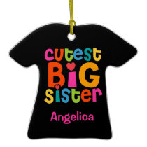 Cutest Big Sister Personalised Ornament