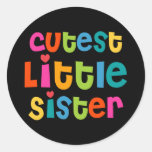 Cutest Little Sister Sticker