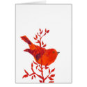 Cutest Red Bird on the planet cards