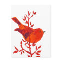 Cutest Red Bird on the planet postcards