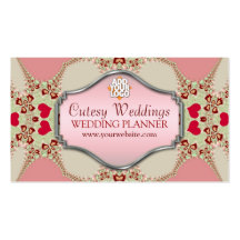 Cutesy Wedding Planner Business Card