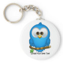 Cutie Blue Tweet Bird Keychains