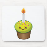 Cutie Cupcake Happy Birthday smiles Mouse Pad
