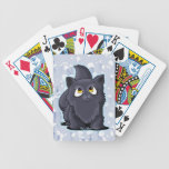 Cutie Face Black Cat Playing Cards
