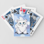 Cutie Face White Kitten Playing Cards