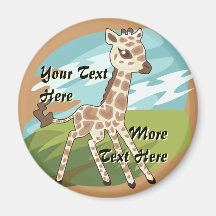 Cutie Giraffe Magnet