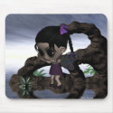 Cutie Goth Fairy So Sad 1 mousepads