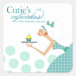 Cutie's Cupcakes - Confections Desserts Pastries Sticker