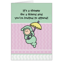 Cutietoots Baby Shower Invitation Card