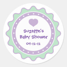 Cutietoots Baby Shower Party Favour Sticker