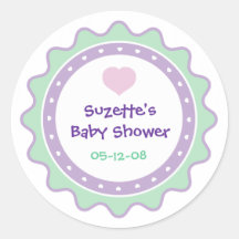 Cutietoots Baby Shower Party Favour Sticker