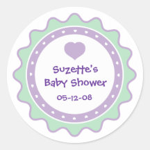Cutietoots Baby Shower Party Favour Sticker
