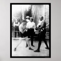 Cutler vs. Johnson Boxing Match 1914 Poster