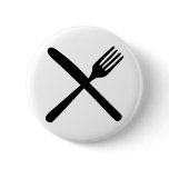cutlery fork and knife crossed buttons
