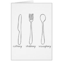 Cutlery Greeting Cards