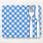 Cutlery on Table Cloth Mouse Pad