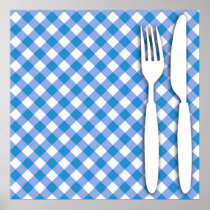 Cutlery on Table Cloth
