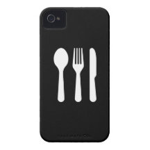 ‘Cutlery’ Pictogram iPhone 4 Case
