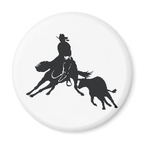 Cutting Horse and cow