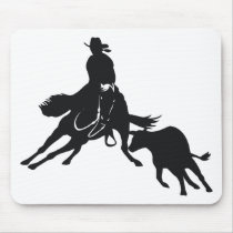Cutting Horse and cow