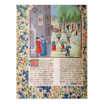 Cutting Trees and Harvesting Post Card