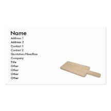 CuttingBoard101610, Name, Address 1, Address 2,... Business Card Templates