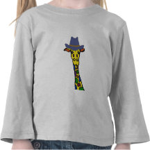 CX- Giraffe in a Cowboy Hat Shirt
