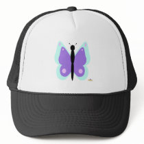 Cyan And Purple Butterfly Hats