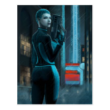 Cyan Echo Post Card