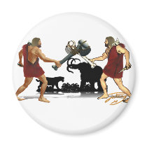Cyber Clash Fridge Magnet